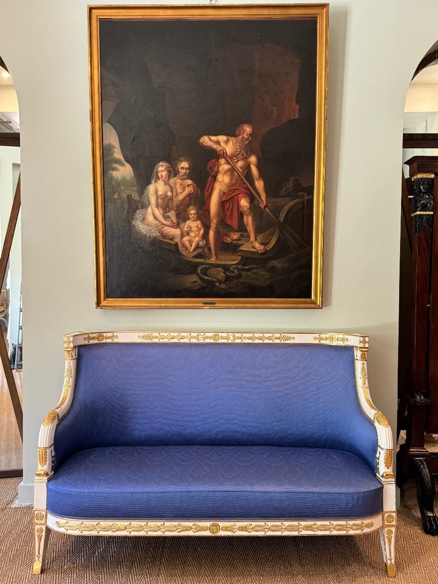  Canapé d’époque Empire, dans le goût de Jacob-Desmalter ou Marcion.-photo-2