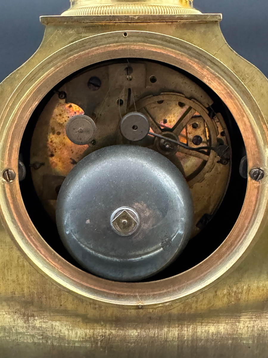 Empire Period Clock Signed Galle, Diane Chasseresse-photo-6