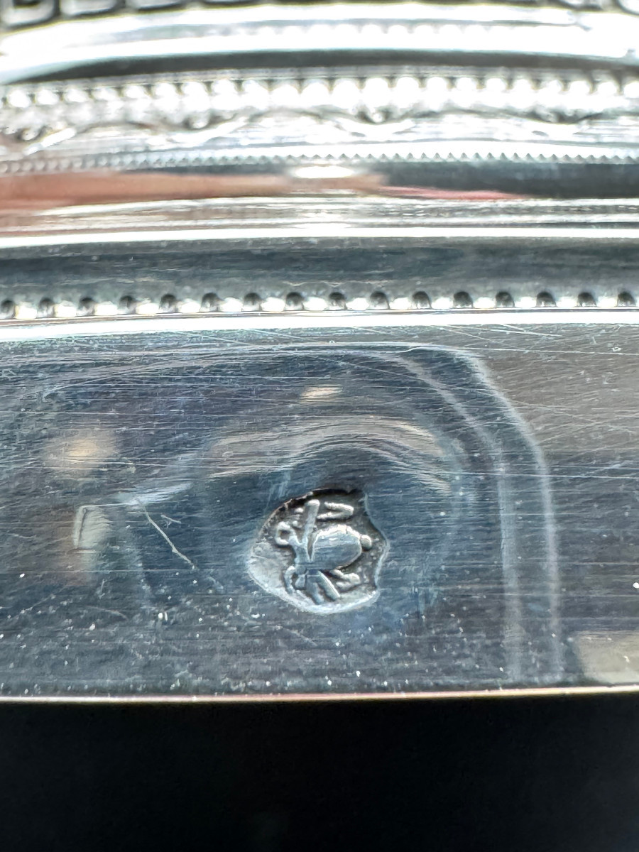 Paire de flambeaux Empire en argent massif, Domenico Masotti (Rome, 1815-1858)-photo-5