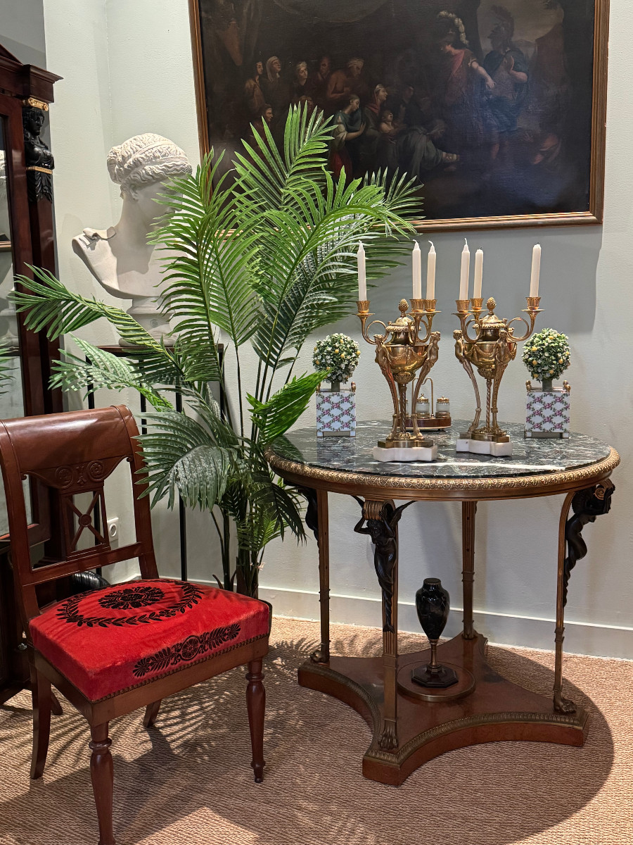 Rare Pair Of Athenian-style Candelabra, Late 18th Century.-photo-7