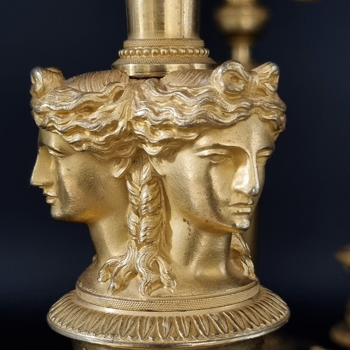 Claude Galle, Pair Of Candelabra From The Empire-consulate Period.-photo-2