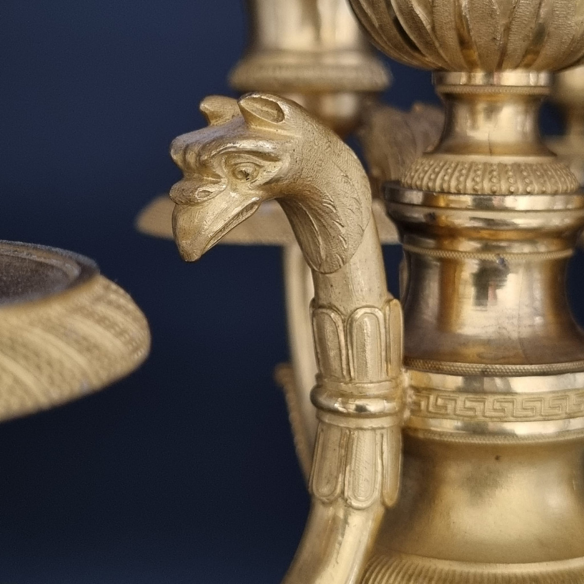 Claude Galle, Pair Of Candelabra From The Empire-consulate Period.-photo-3