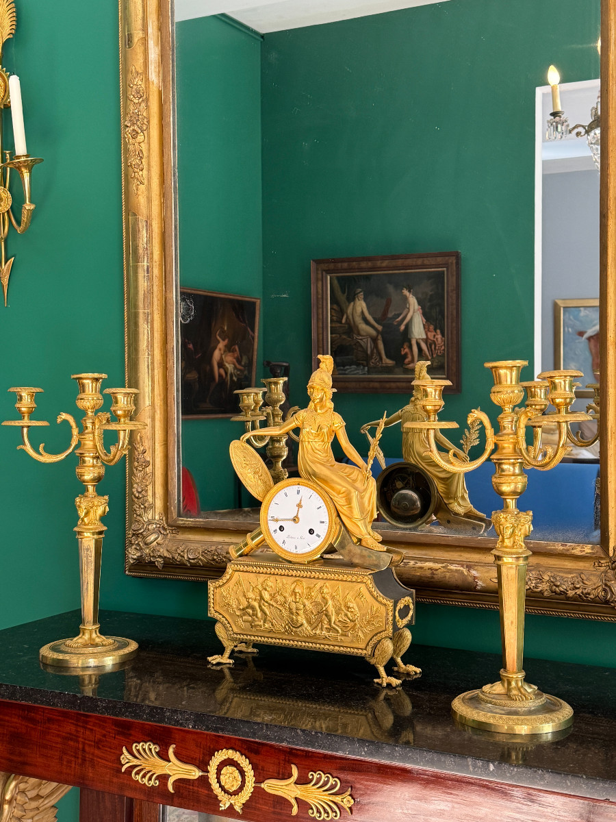 Claude Galle, Pair Of Candelabra From The Empire-consulate Period.-photo-8