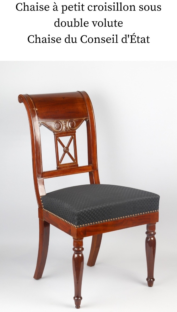  Jacob Frères, paire de chaises estampillées, époque Consulat.-photo-3