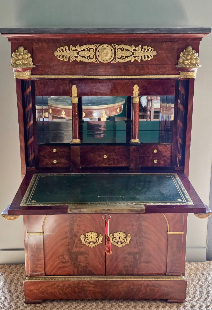 JACOB FRÈRES, Secrétaire d'apparat "Aux cornes d'abondance", époque Consulat-Empire. -photo-2