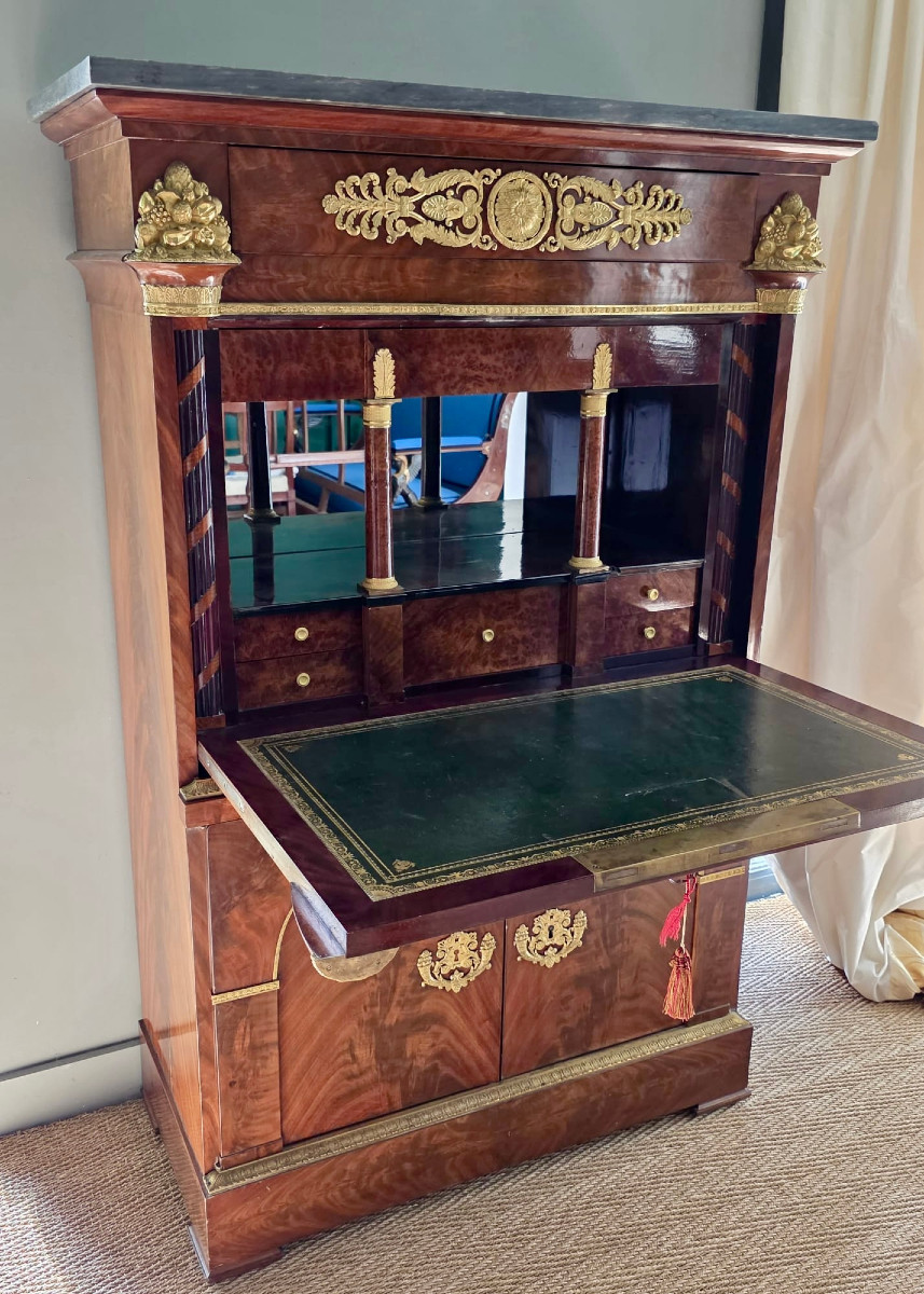 JACOB FRÈRES, Secrétaire d'apparat "Aux cornes d'abondance", époque Consulat-Empire. -photo-3