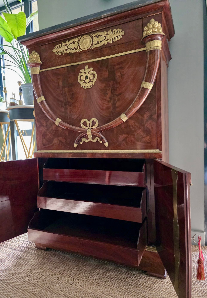 JACOB FRÈRES, Secrétaire d'apparat "Aux cornes d'abondance", époque Consulat-Empire. -photo-2