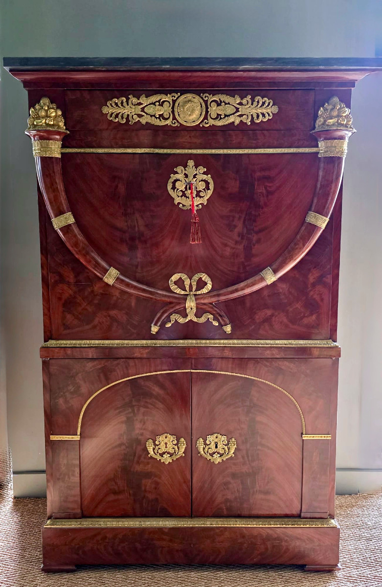 JACOB FRÈRES, Secrétaire d'apparat "Aux cornes d'abondance", époque Consulat-Empire. 