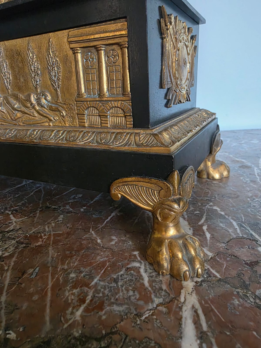 Pendule, Le Serment des Horaces, époque Empire. -photo-4