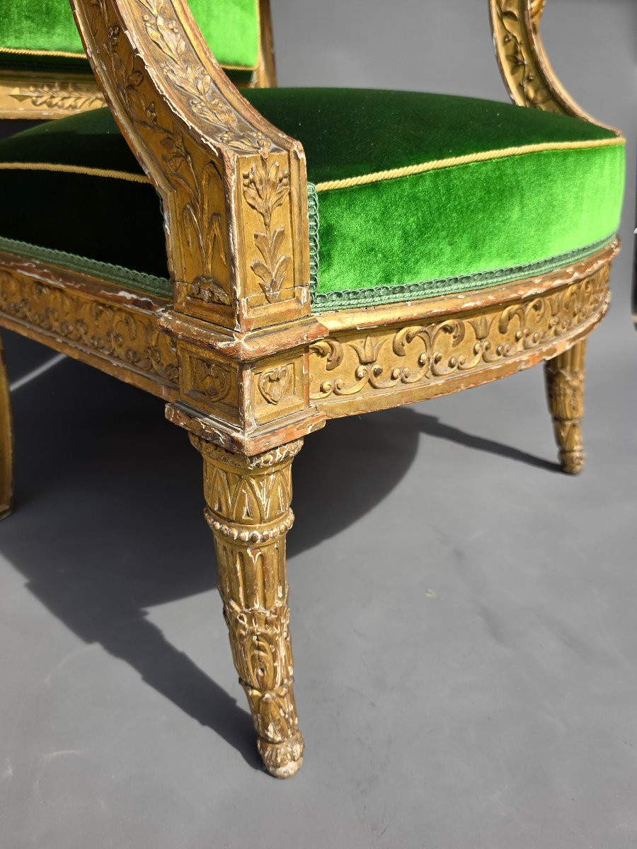 Jacob Frères/jean-baptiste Rode, Fauteuil d'Apparat, Consulat Period, Late 18th Century.-photo-3