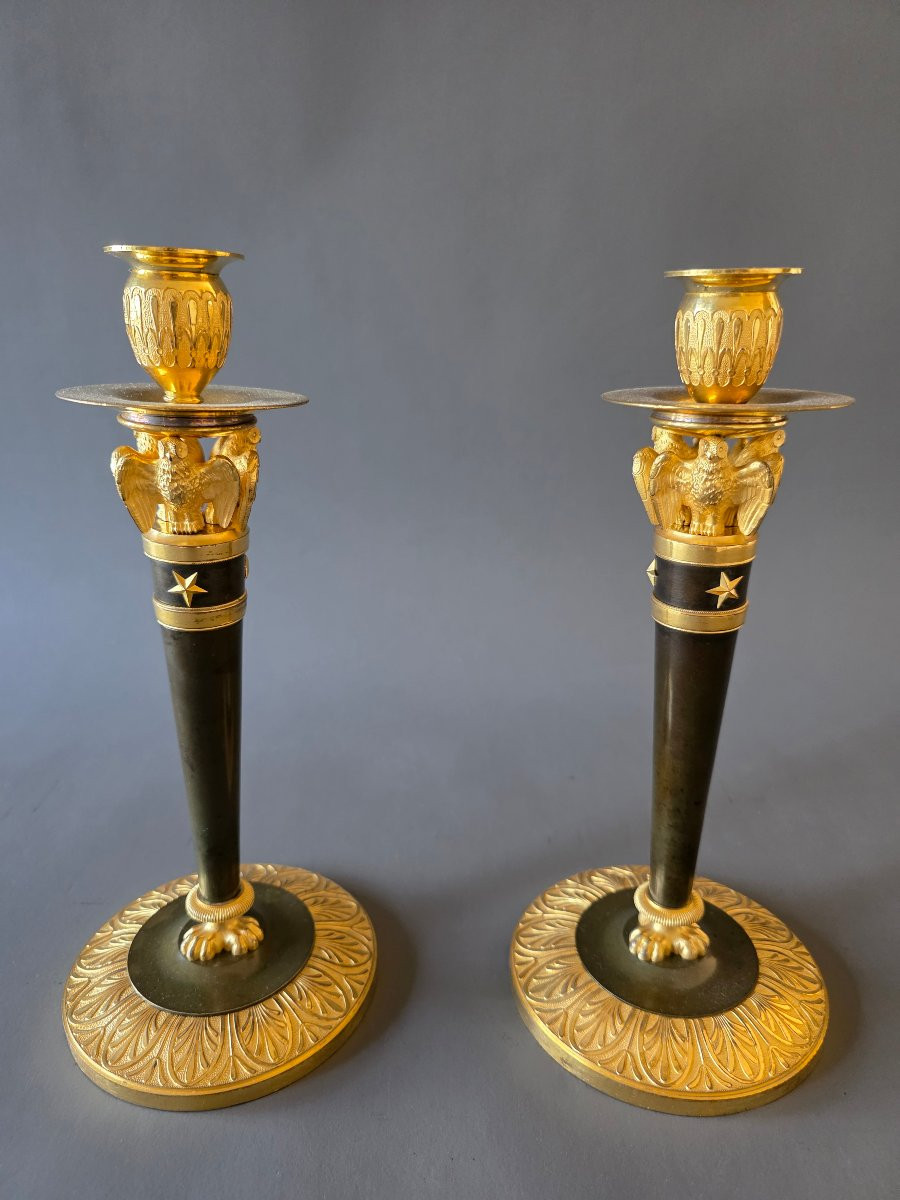 Claude Galle, Large Pair Of Empire Period -photo-2