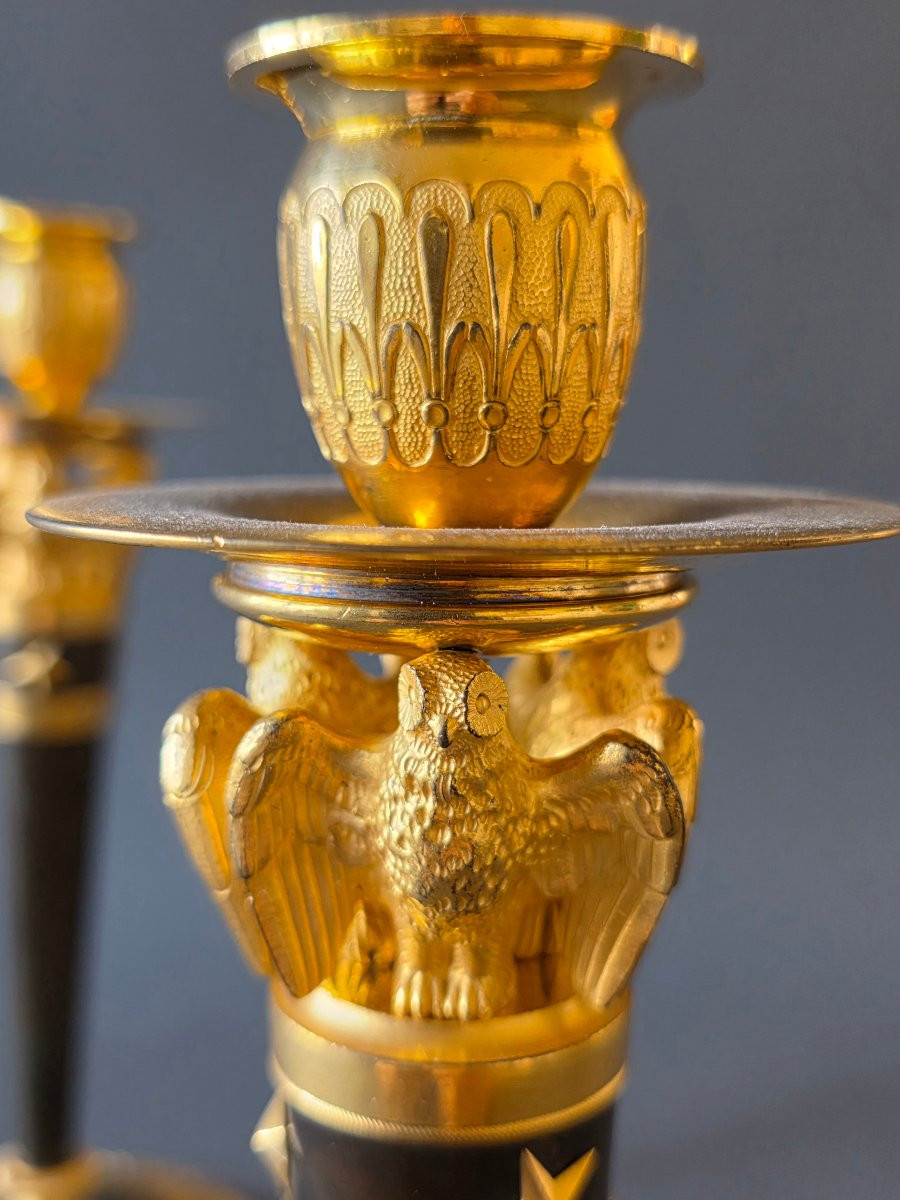 Claude Galle, Large Pair Of Empire Period -photo-2