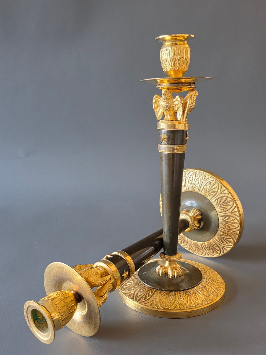 Claude Galle, Large Pair Of Empire Period -photo-5
