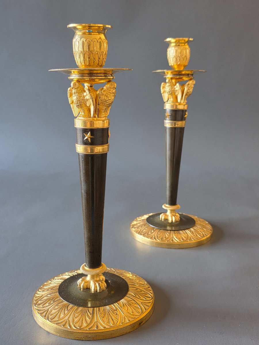 Claude Galle, Large Pair Of Empire Period -photo-6