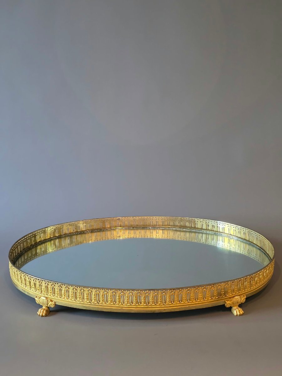 Large Bronze Centerpiece From The Empire Period, Attributed To Thomire. 71 Cm.-photo-4