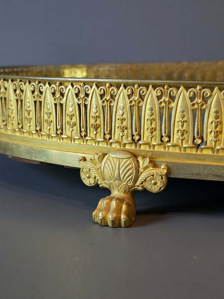 Large Bronze Centerpiece From The Empire Period, Attributed To Thomire. 71 Cm.