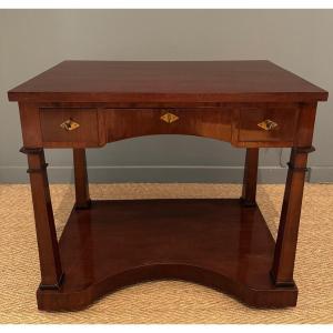 Papst, Rare Writing Desk, Men's Toilet Stamped Consulate Period. Late 18th Century. 