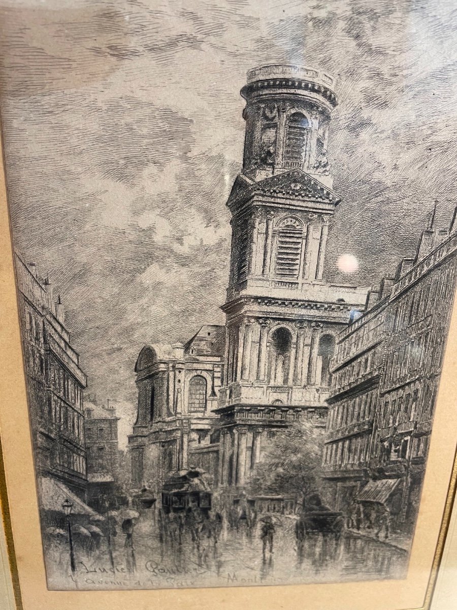 Ancien Dessin Orignal De Lucien Gautier : Avenue De La Paix Montrouge Paris Fin XIX Eme tableau-photo-3