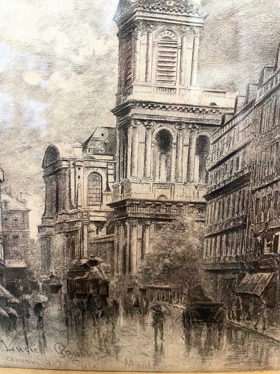 Ancien Dessin Orignal De Lucien Gautier : Avenue De La Paix Montrouge Paris Fin XIX Eme tableau-photo-7