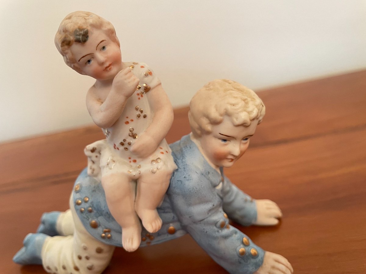 Small Old Piano Biscuit In Biscuit Porcelain Early 20th Century Perfect Condition-photo-2