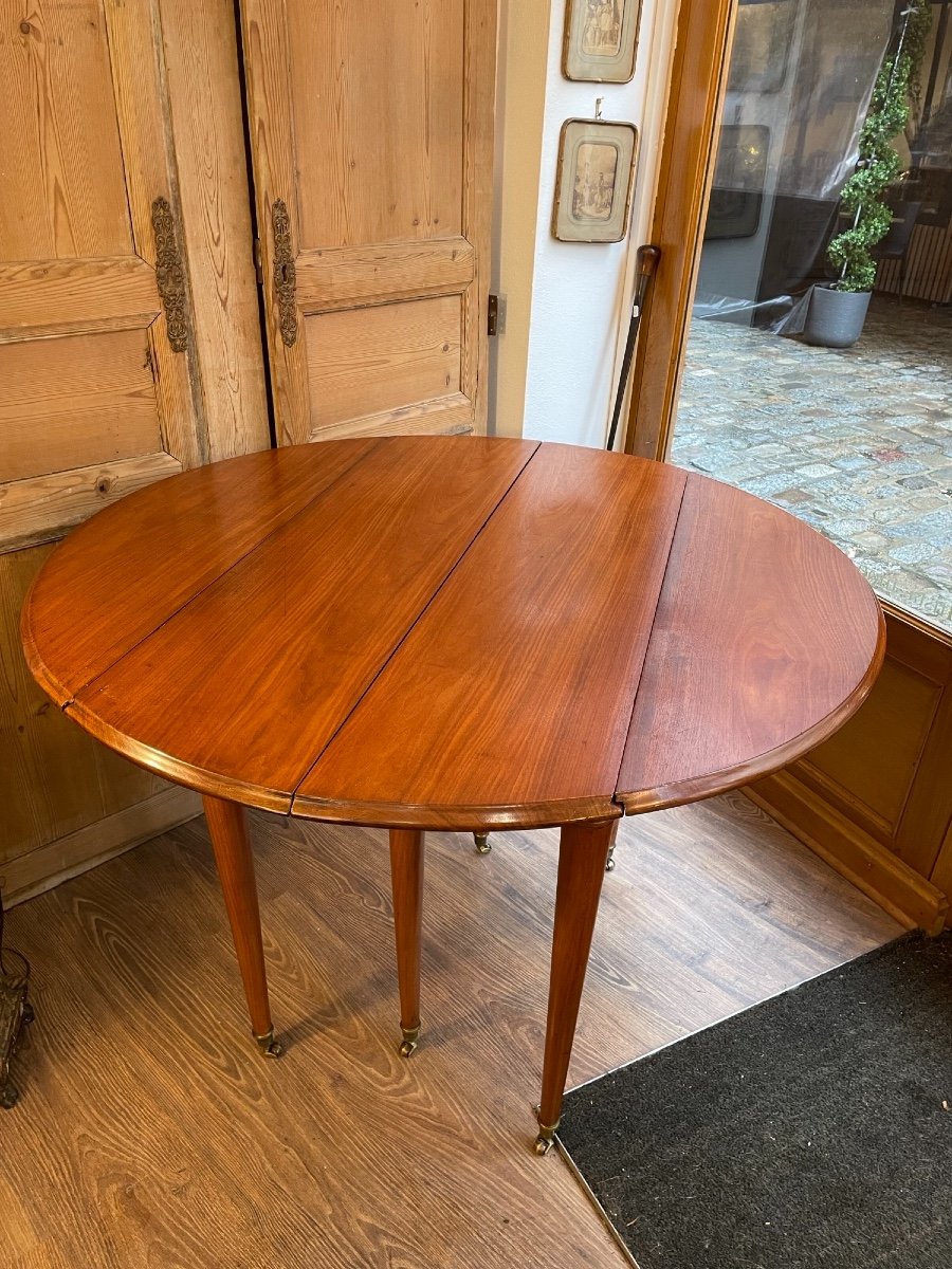 Ancienne Table 6 Pieds En Bois Fruitier époque Louis XVI / Ou Tout Début XIX Eme Directoire -photo-4