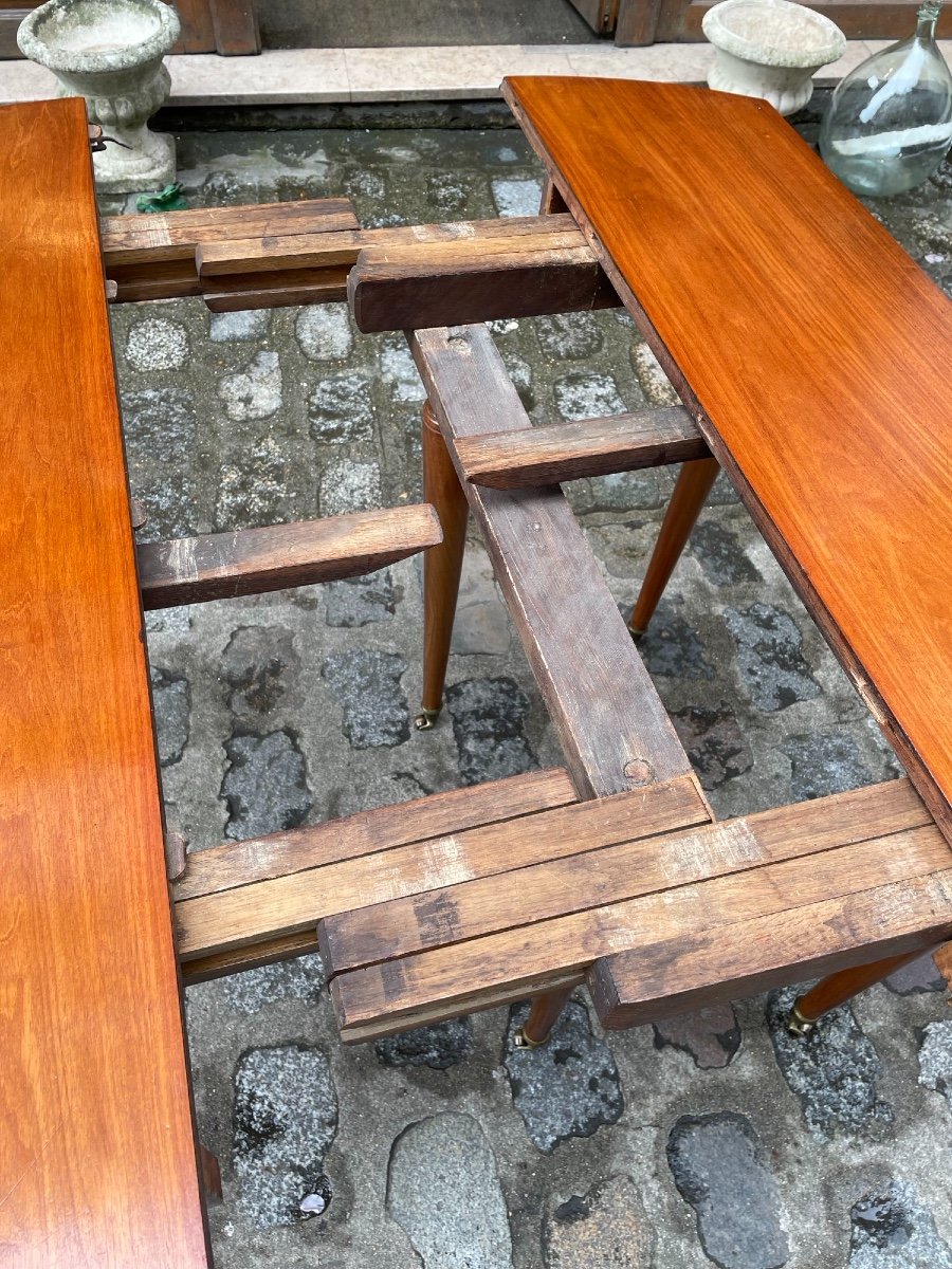Ancienne Table 6 Pieds En Bois Fruitier époque Louis XVI / Ou Tout Début XIX Eme Directoire -photo-8