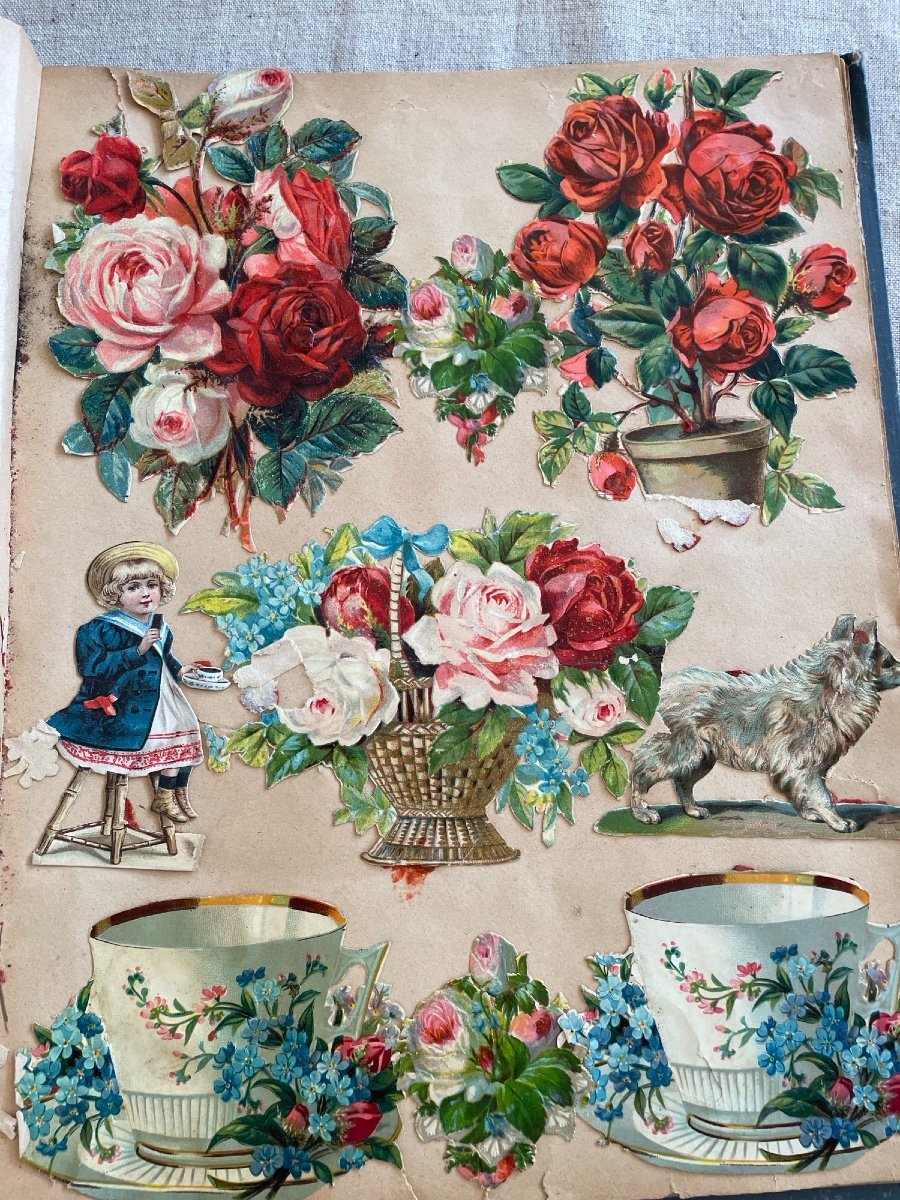 Old Album Of Advertising Chromolithographs And Decoupis End XIX Beginning XX Th-photo-3