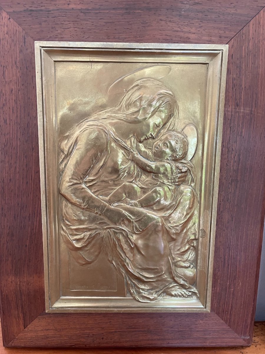 The Virgin And The Child Jesus: Proofs In Gilt Bronze And Lost Wax Early 20th Century, Religion-photo-3