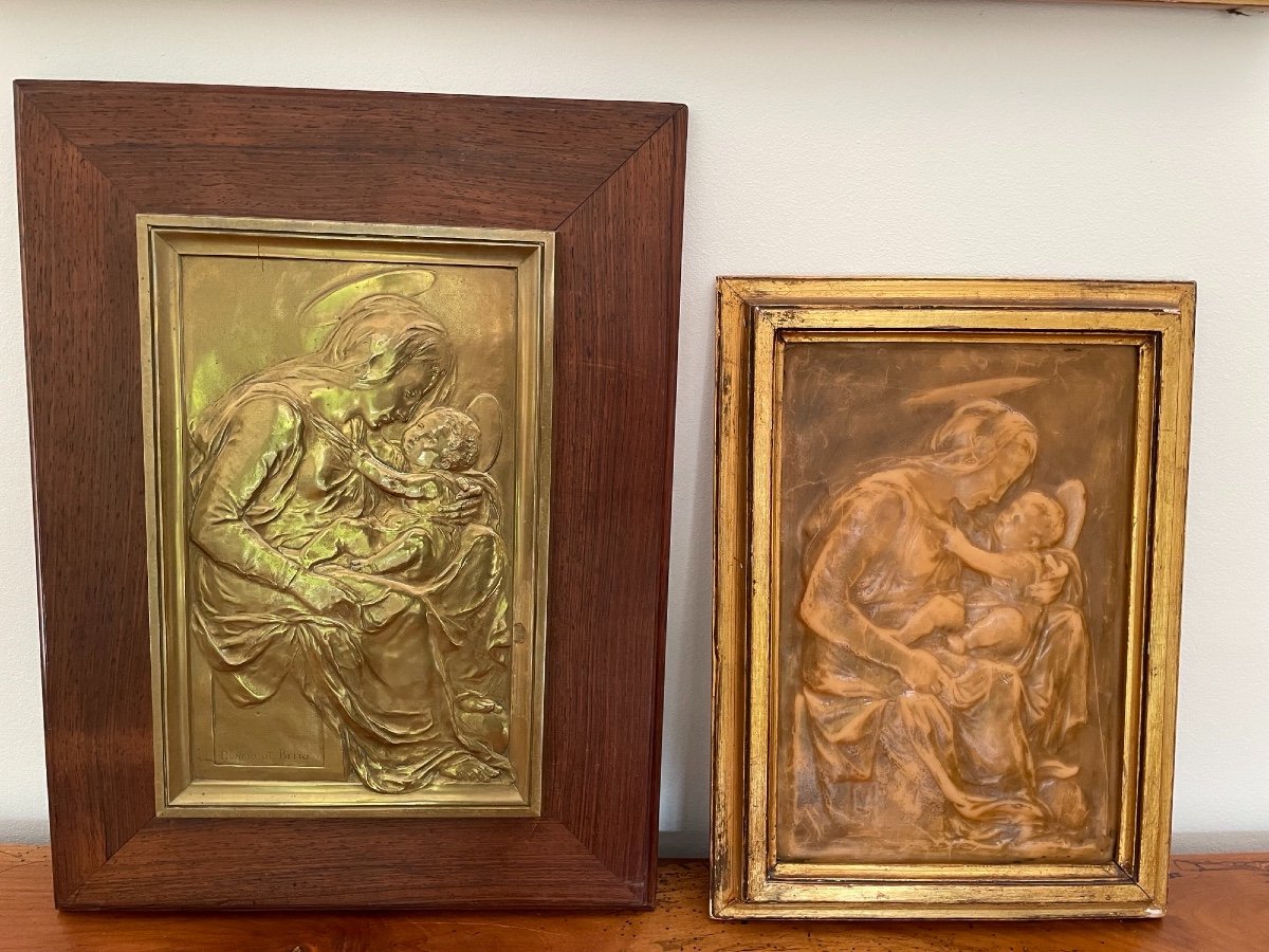 The Virgin And The Child Jesus: Proofs In Gilt Bronze And Lost Wax Early 20th Century, Religion