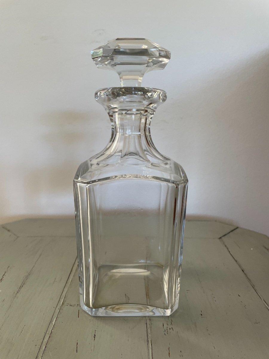 Ancienne Carafe à Whisky En Cristal De Baccarat Modèle Perfection Petit Format XX ème 