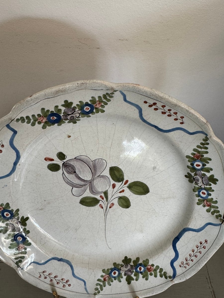 Ancienne Assiette En Faience XVIII Eme siècle Les Islettes Ou La Rochelle Faïence -photo-4