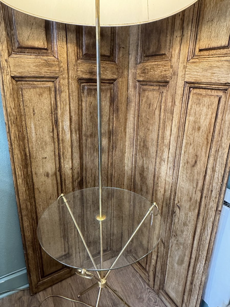 Old Patinated Wooden Screen Circa 1900 With 4 Leaves-photo-6