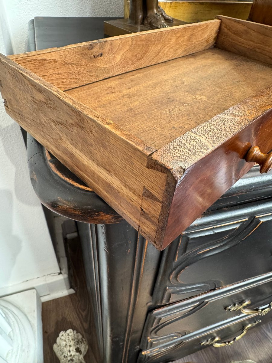 Ancienne commode de maitrise epoque XIX eme siècle vers 1840 compagnon  maîtrise coffret bijoux-photo-2