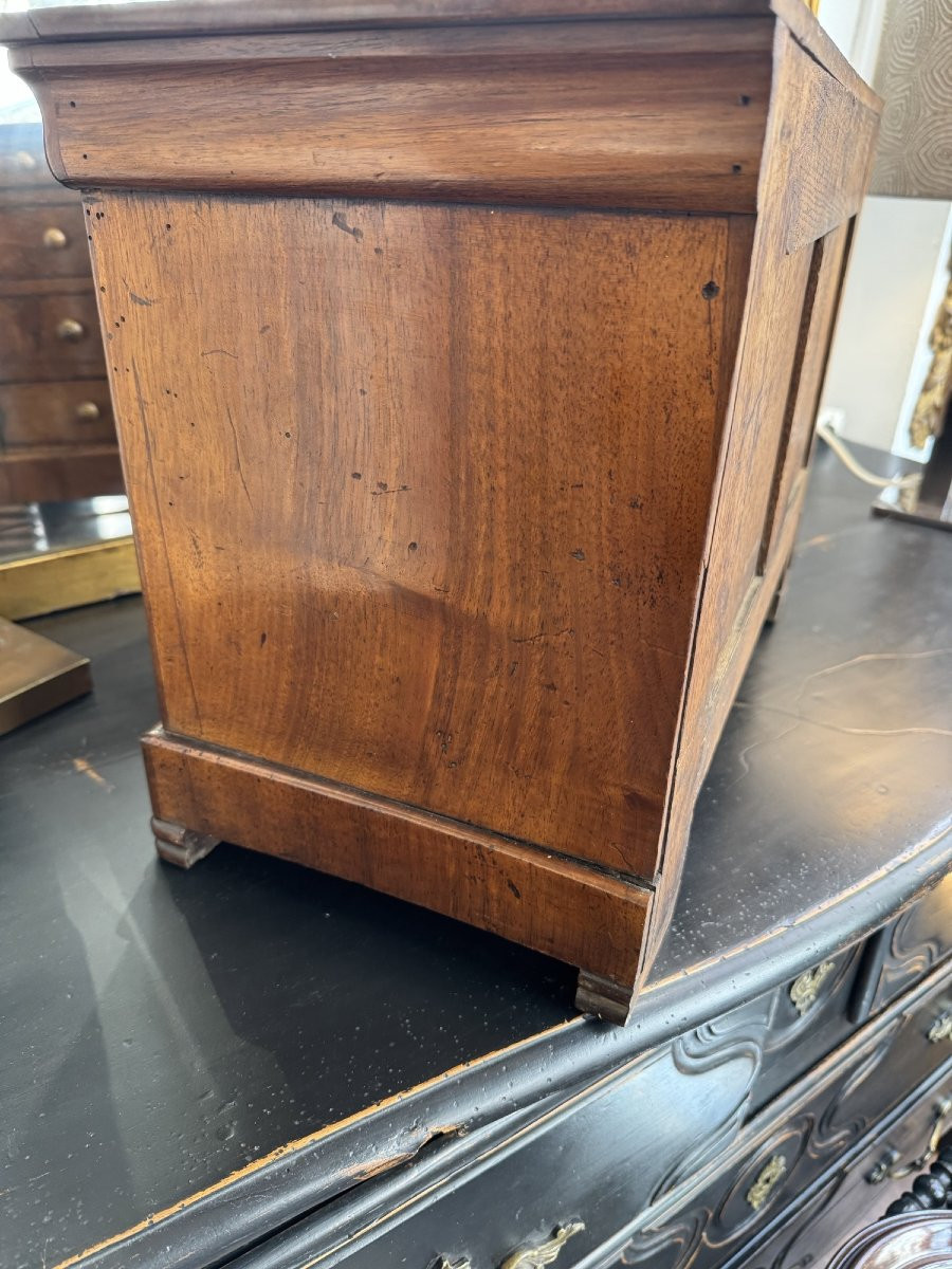 Ancienne commode de maitrise epoque XIX eme siècle vers 1840 compagnon  maîtrise coffret bijoux-photo-7