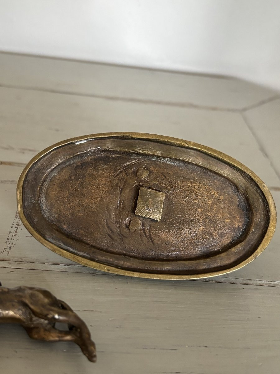 Rare Small Removable Bronze Jockey 19th Century Statue Sculpture Horse Equestrian Animal -photo-5