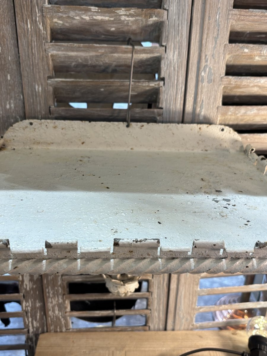 Antique Wrought Iron Wall Bracket With Floral Decoration, Art Nouveau Period, Circa 1920-photo-3