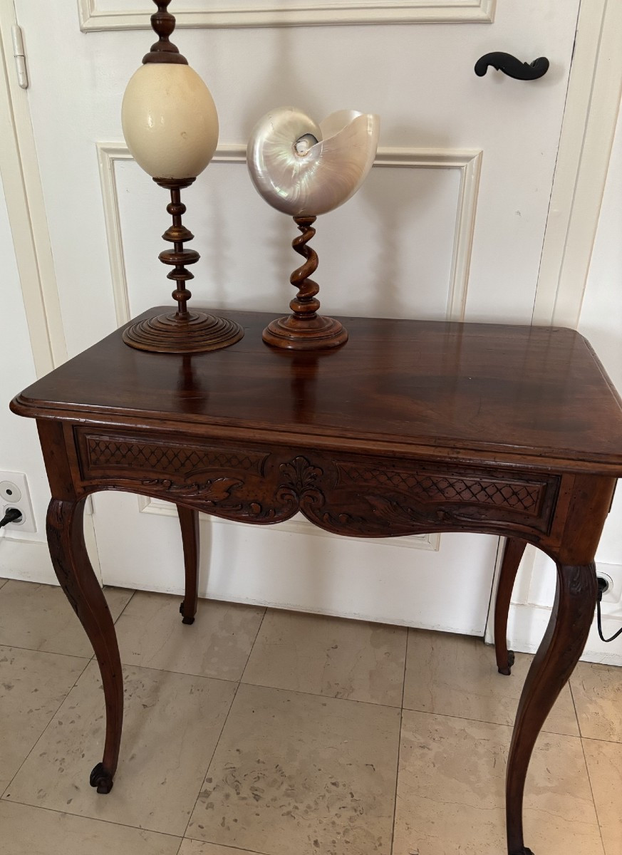Antique Regency Table, Louis XV Period, 18th Century, Side Table, Writing Console