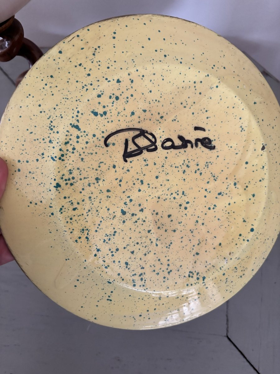  originale assiette en découpage fixé sous verre à motif d'oiseaux 2-photo-4