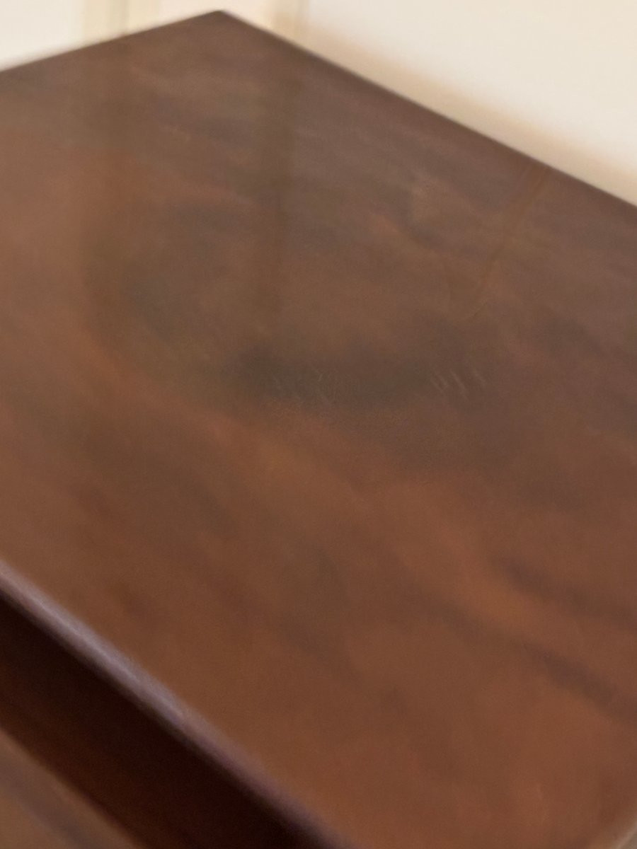 Ancienne et petite vitrine bibliotheque Restauration Louis Philippe en acajou epoque XIXeme-photo-2