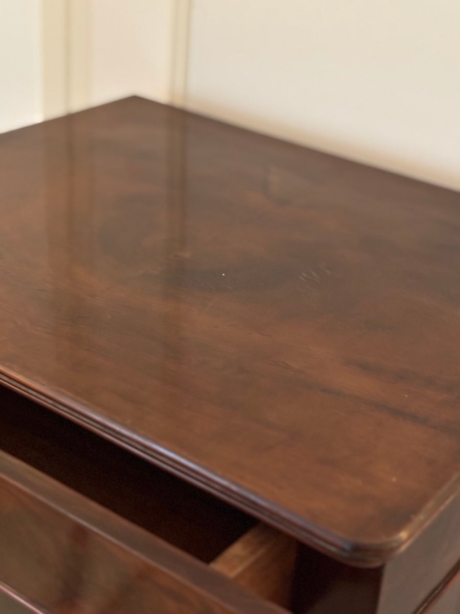 Ancienne et petite vitrine bibliotheque Restauration Louis Philippe en acajou epoque XIXeme-photo-3