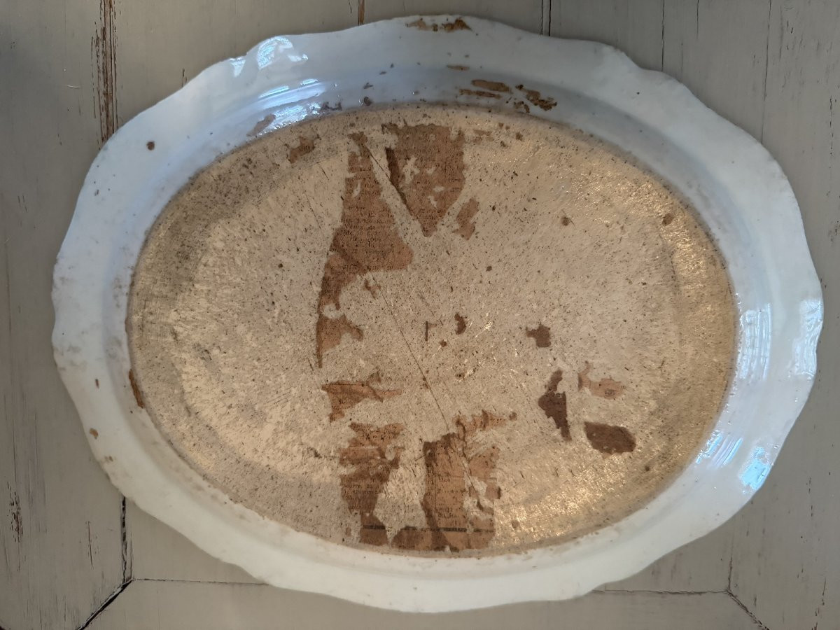 Ancien Plat En Porcelaine De Chine Qianlong Fin XVIII ème Siècle compagnie des Indes commande-photo-8