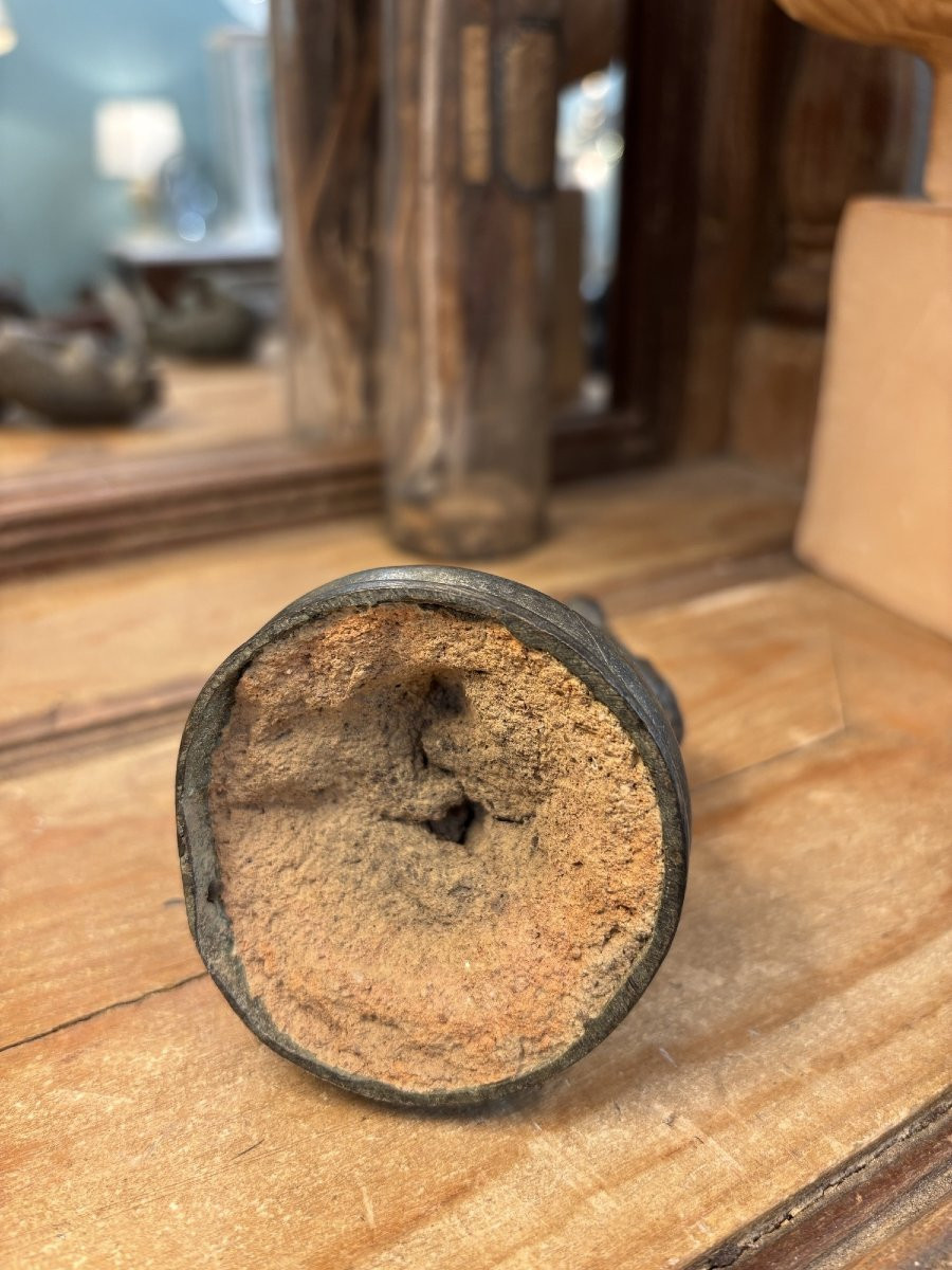 Ancien sujet statue bronze animalier le singe et son petit art deco vers 1920 sculpture -photo-5