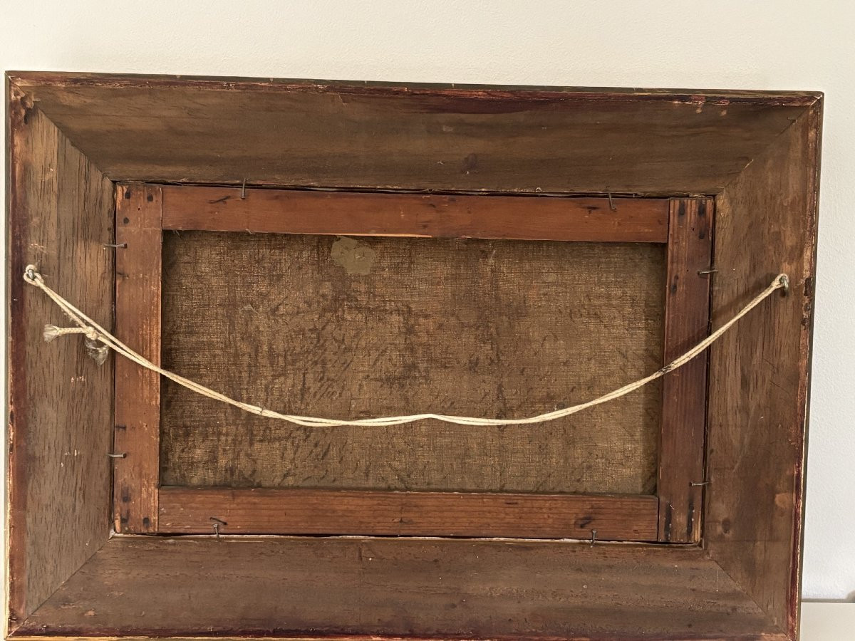 Antique 19th-century Marine Painting, Oil On Canvas: Farewell To The Sailors (hst) -photo-7