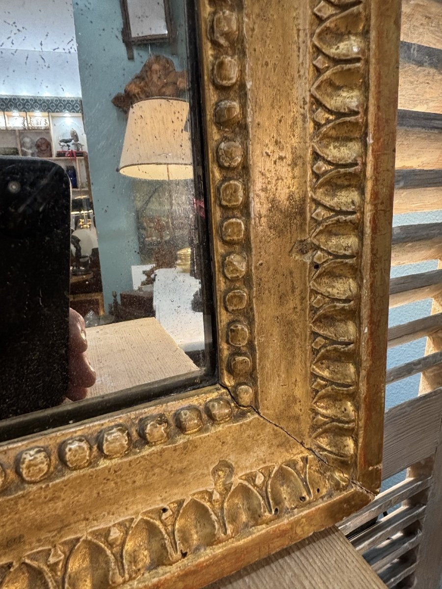 Antique Louis XVI Period Giltwood Mirror, Late 18th Century, Vertical And Horizontal-photo-4