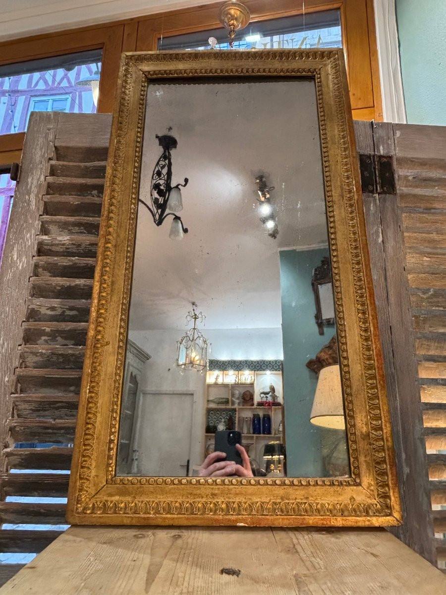 Antique Louis XVI Period Giltwood Mirror, Late 18th Century, Vertical And Horizontal-photo-2