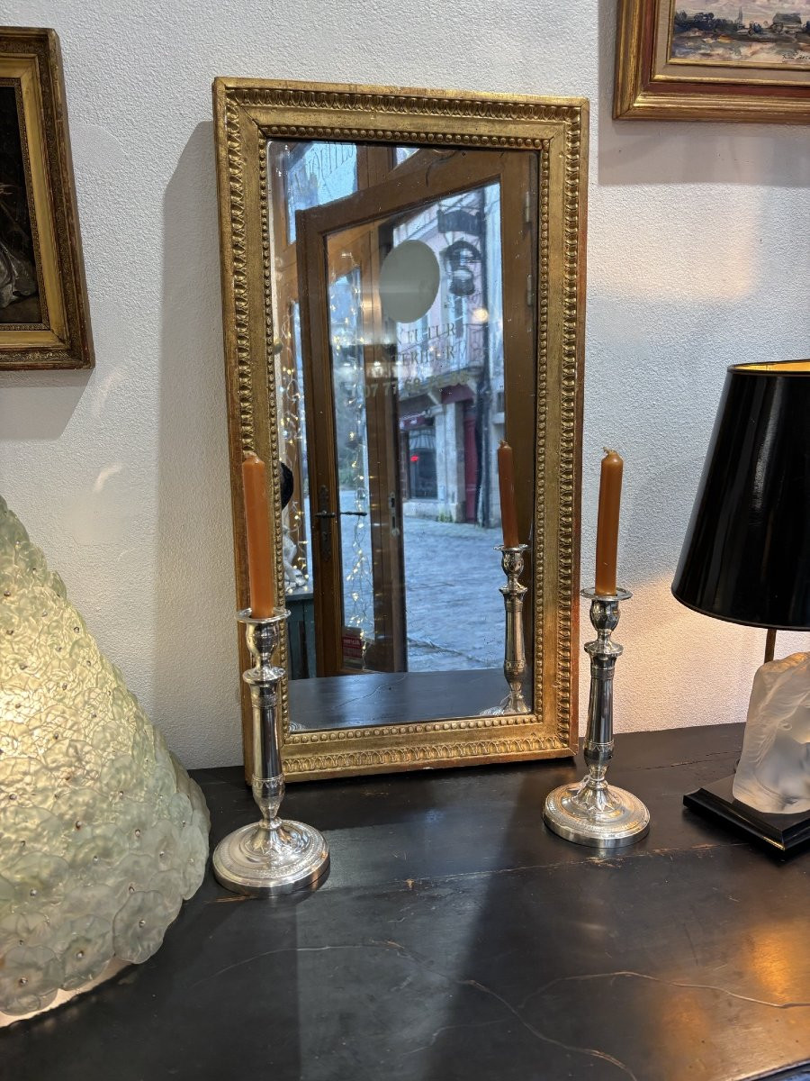 Antique Louis XVI Period Giltwood Mirror, Late 18th Century, Vertical And Horizontal-photo-6