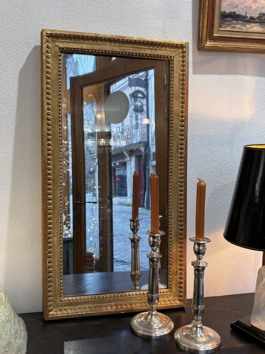 Antique Louis XVI Period Giltwood Mirror, Late 18th Century, Vertical And Horizontal-photo-7
