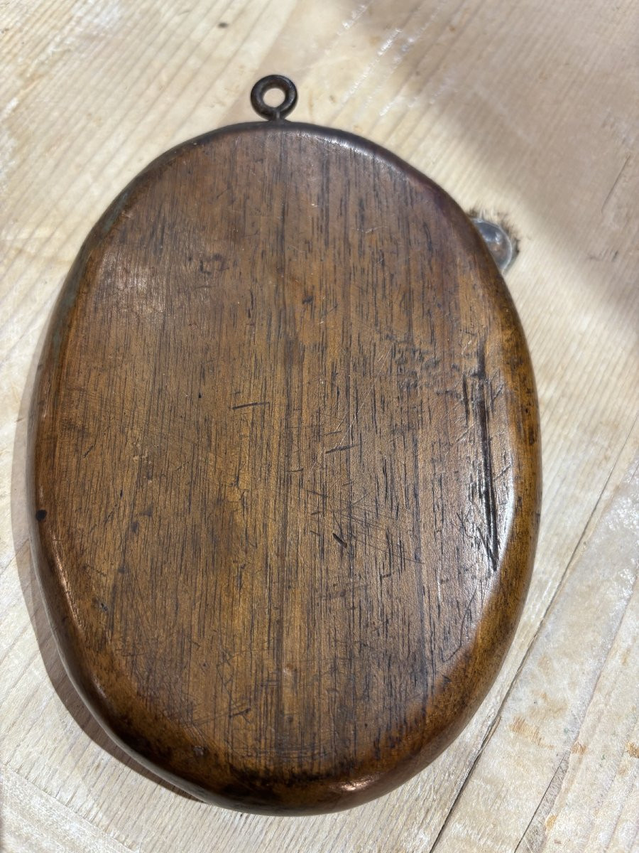 Antique Hair Frame, Folk Art, Funerary Art, Curiosity, 18th-century Object-photo-5