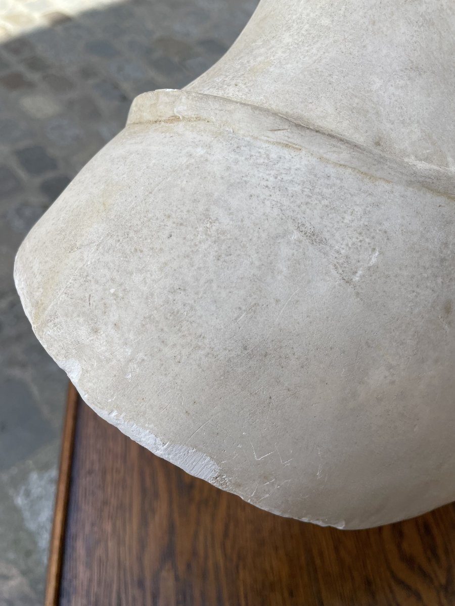 Ancien Buste En Plâtre Buste d'Atelier : Roger Bésus Fin Du XX Eme école Rouen Sculpture besus-photo-3