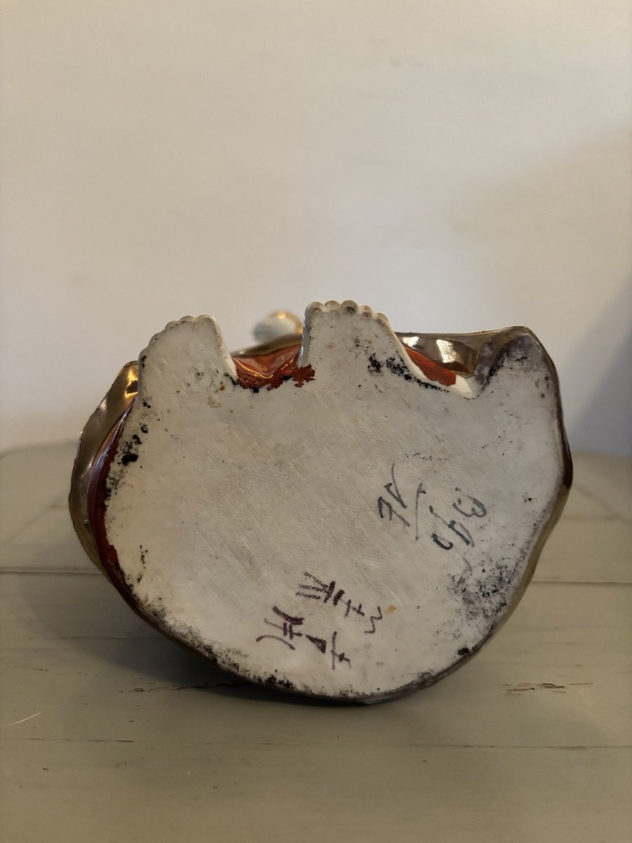 Antique Satsuma Porcelain Kannon Guanyin Statue, Early 20th Century, Japan-photo-6